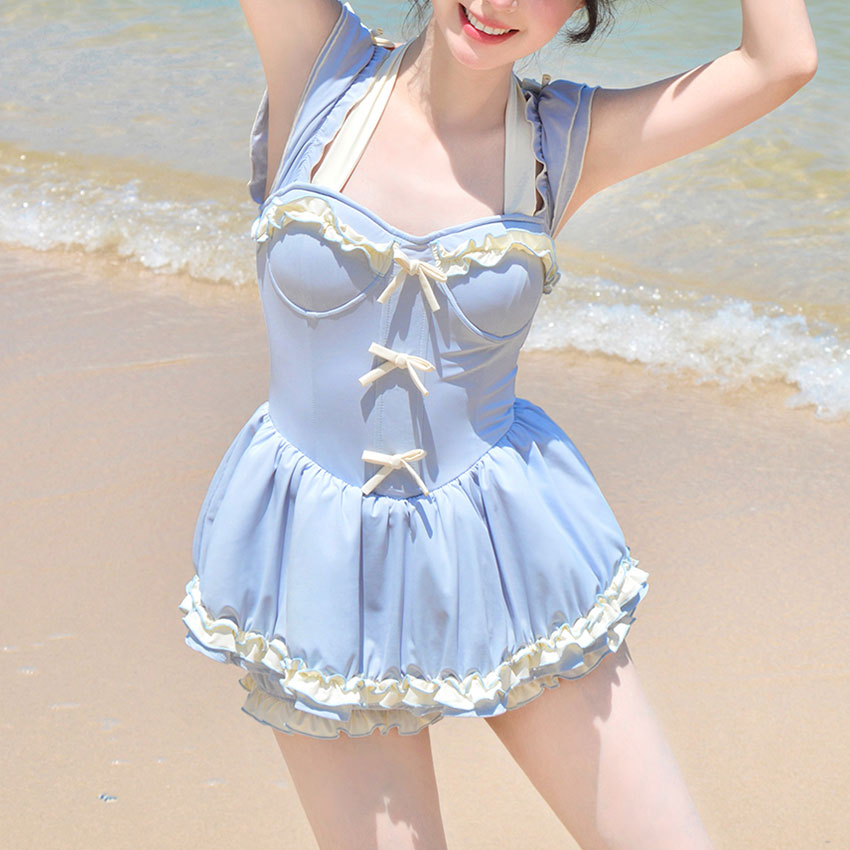 Cute Bow Blue Swimsuit SE23274
