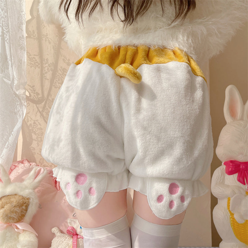 Cute Cat Paw Plush Shorts SE22950