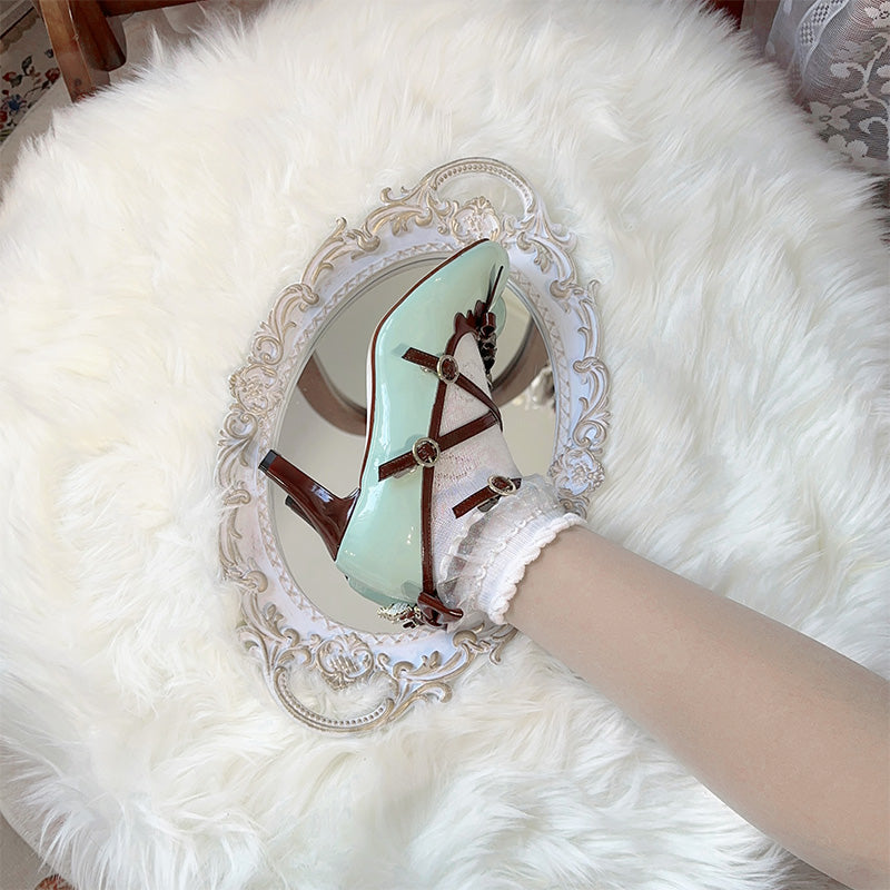 Elegant Bow Heels Shoes SE23620
