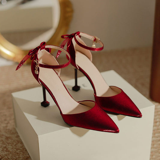 Elegant Bow Heels Shoes SE23721