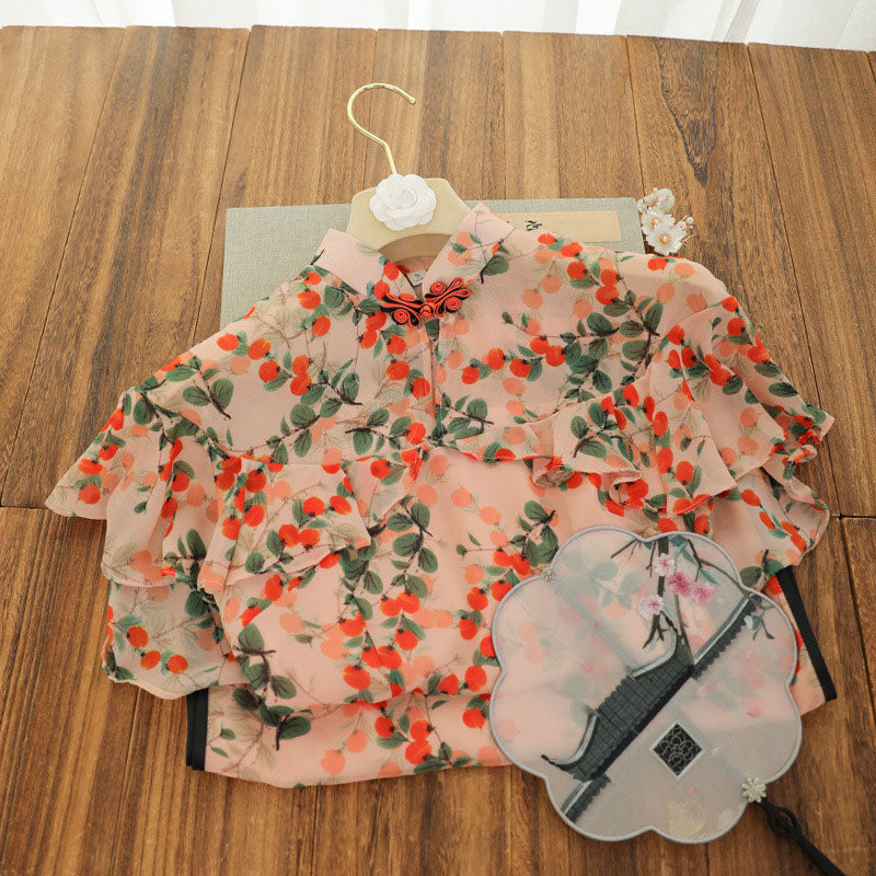 Elegant Fruit Pattern Cheongsam Dress SE22828