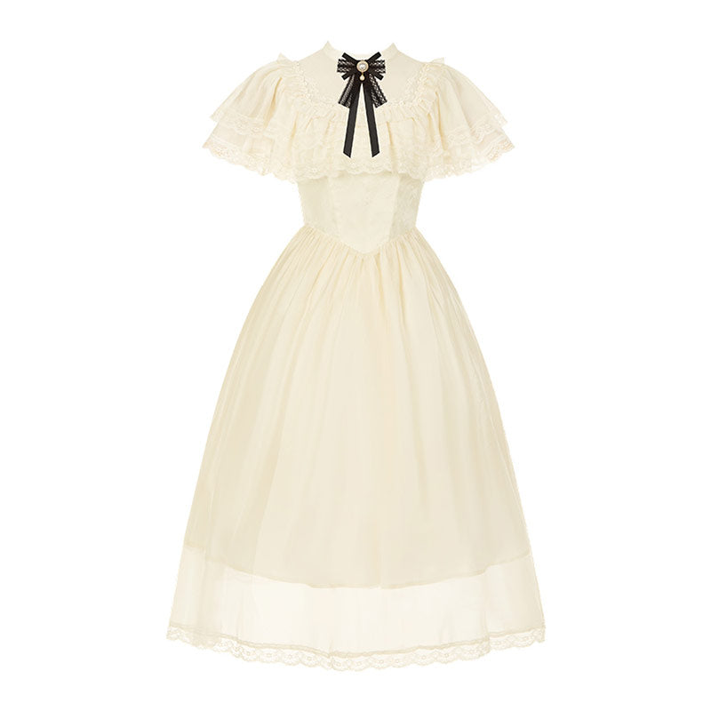 Elegant Lace Bow Dress SE23562