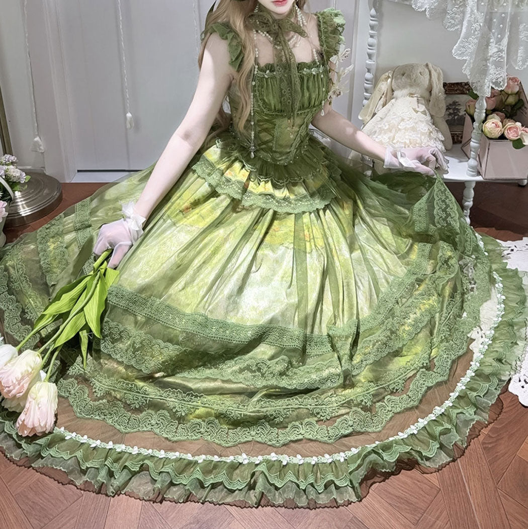 Elegant Lace Skirt Set SE23524