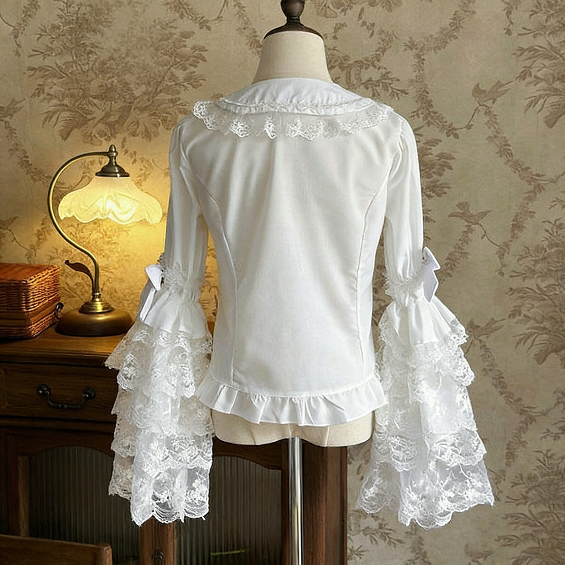 Elegant Lolita Long Bell Sleeve Blouse SE23855