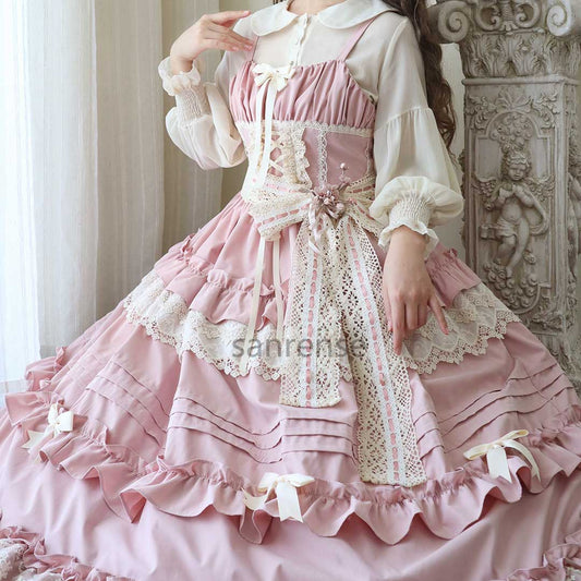 Elegant Lolita Strap Dress - Sweet and Chic Style SE23306