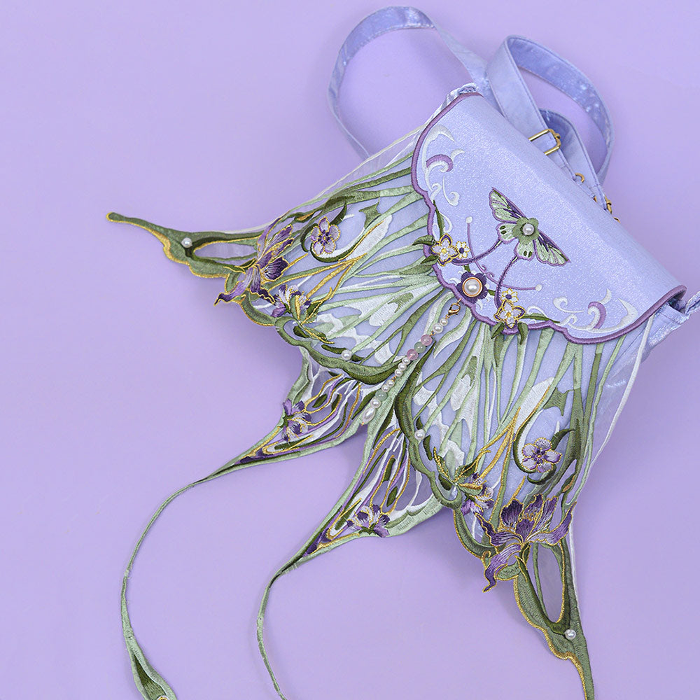 Embroidered Butterfly Backpack SE23655