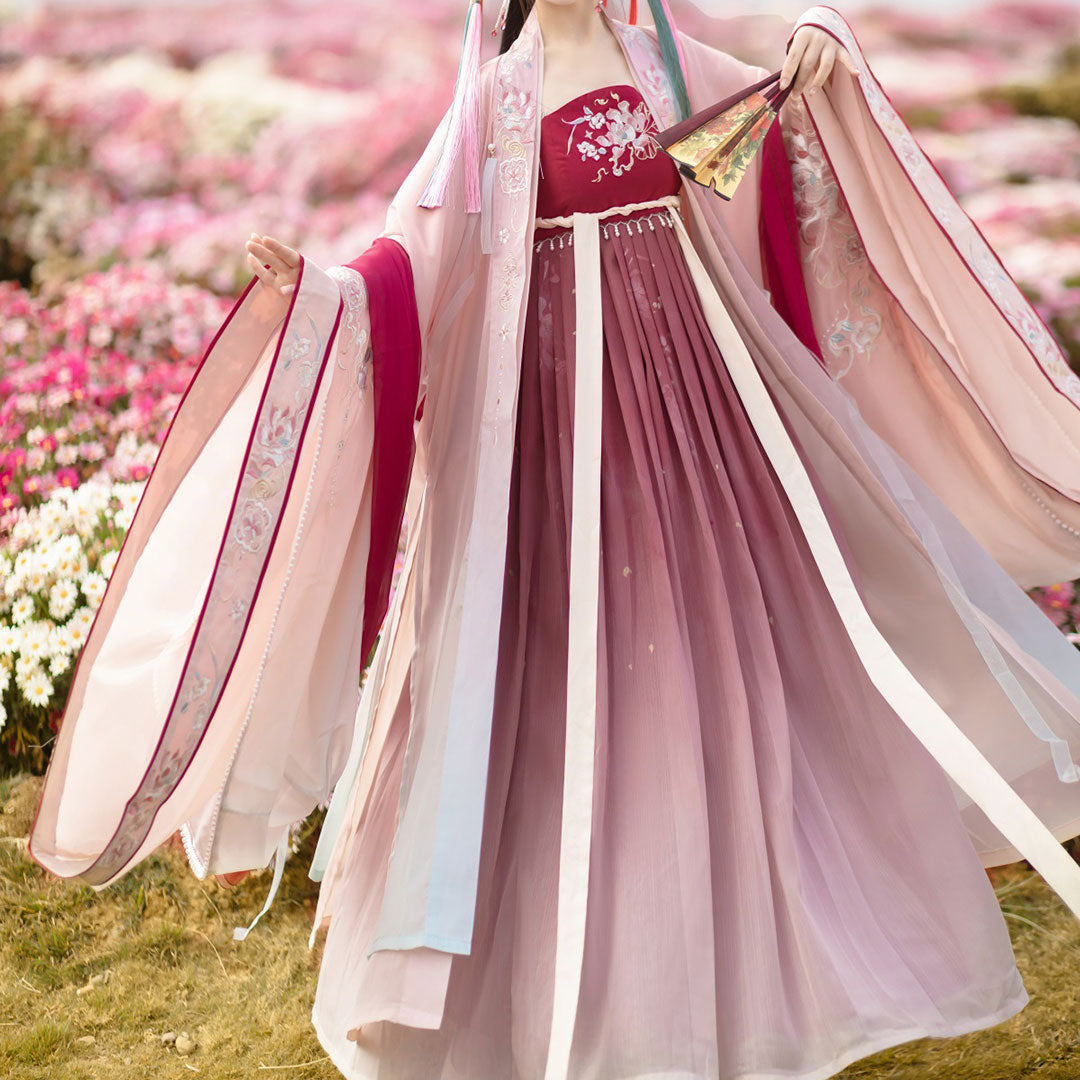 Embroidered Flower Hanfu Dress SE23091