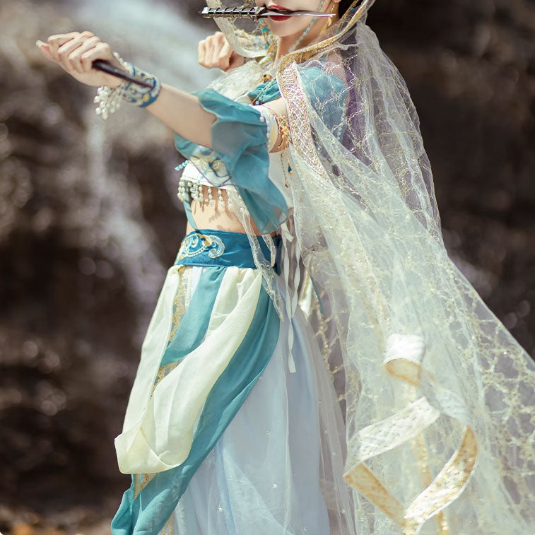 Embroidered Flower Hanfu Set SE22718