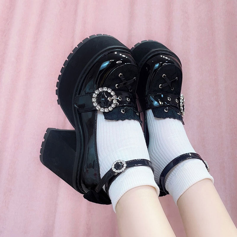 Floral Bow Platform Shoes SE23174