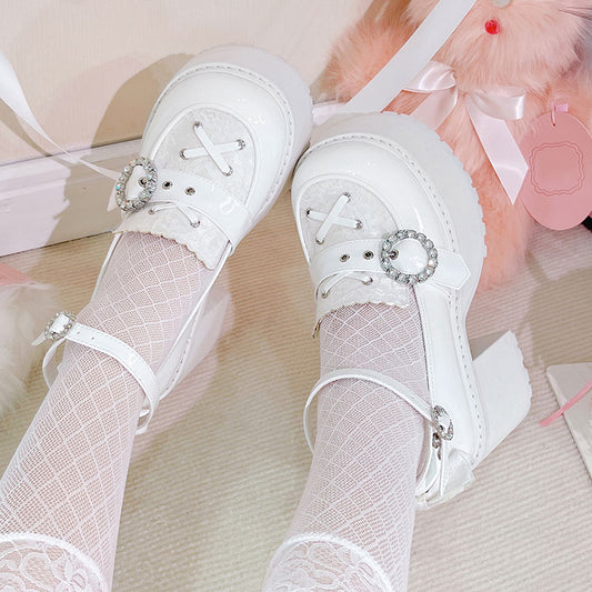 Floral Bow Platform Shoes SE23174