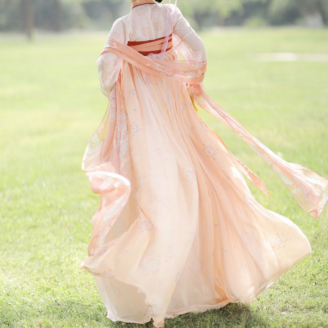 Floral Embroidery Hanfu Dress Set SE22720