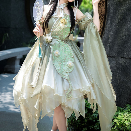 Flower Embroidered Hanfu Dress SE23516