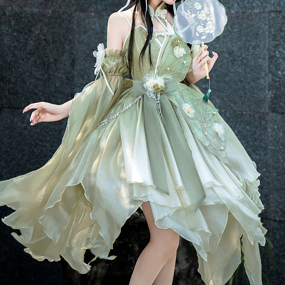 Flower Embroidered Hanfu Dress SE23516