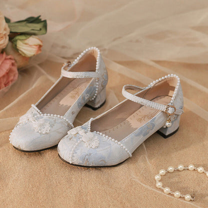 Flower Hanfu Heels Shoes SE23109