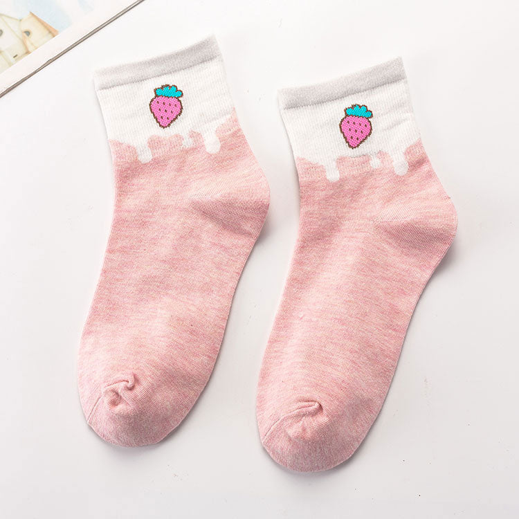 Fruit Strawberry Socks SE22862