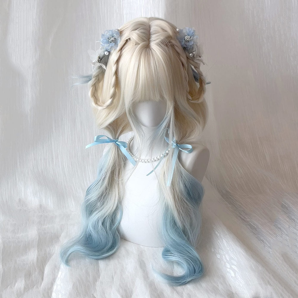 Gradient Blue Wigs SE23627