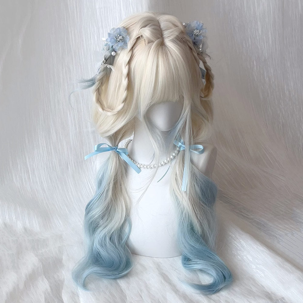 Gradient Blue Wigs SE23627