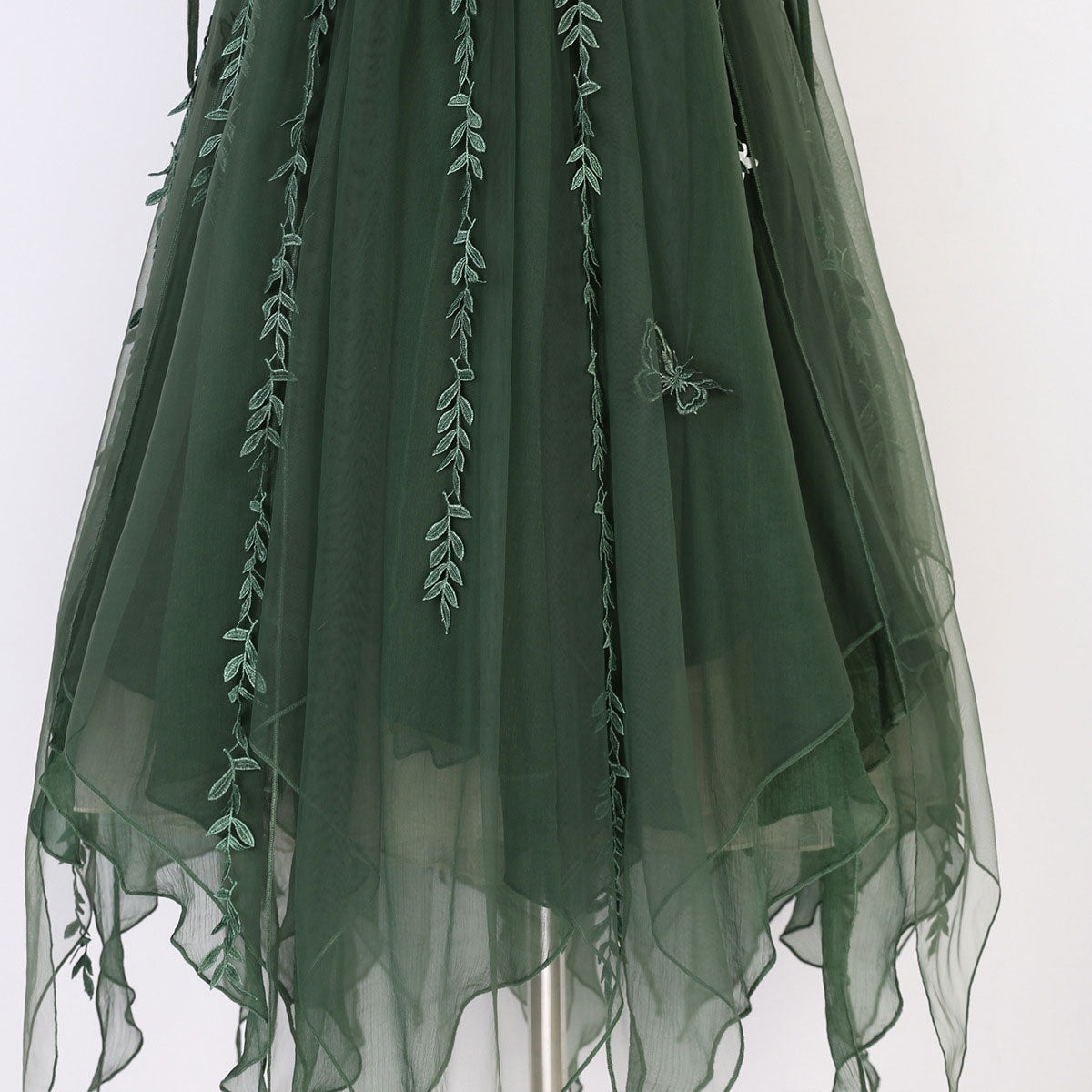 Green Plant Butterfly Dress SE23201