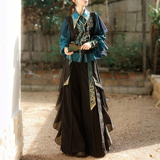 Hanfu Vest Top Pants Set SE23716