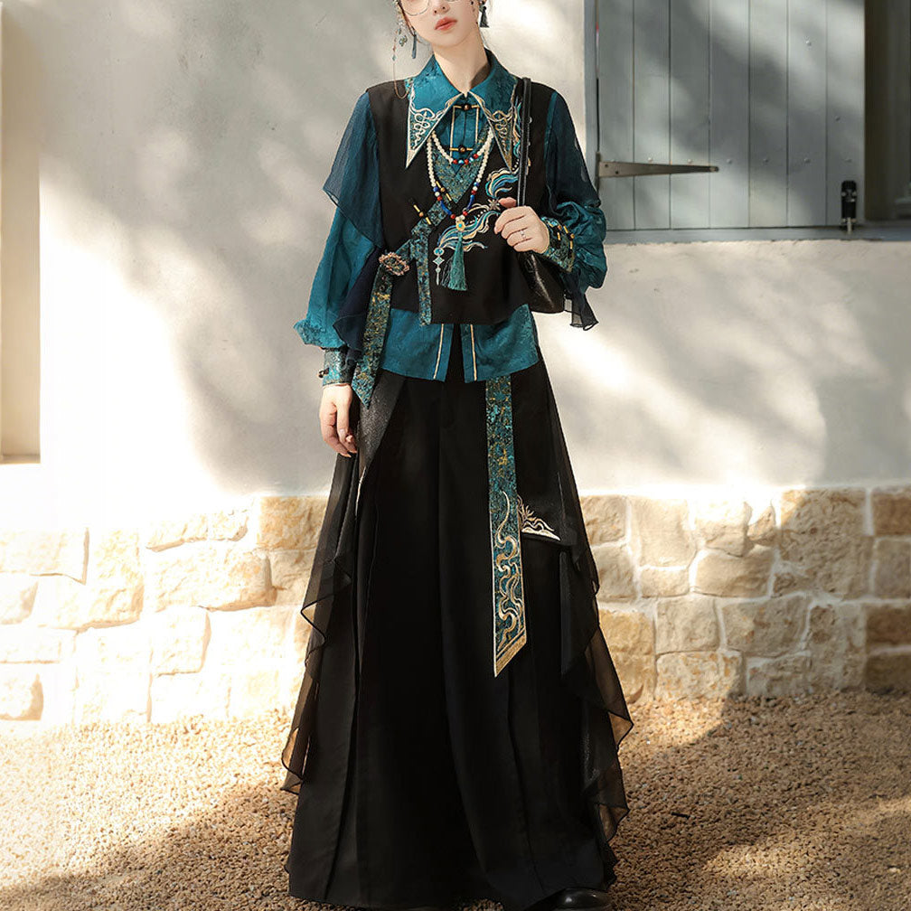 Hanfu Vest Top Pants Set SE23716