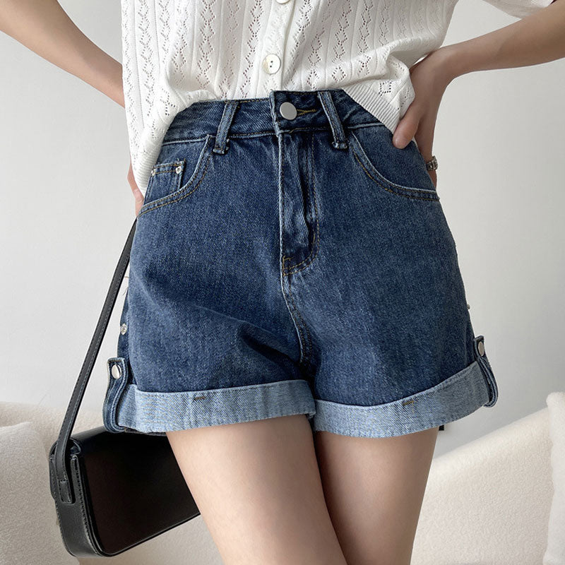 High Waist Denim Shorts SE22822