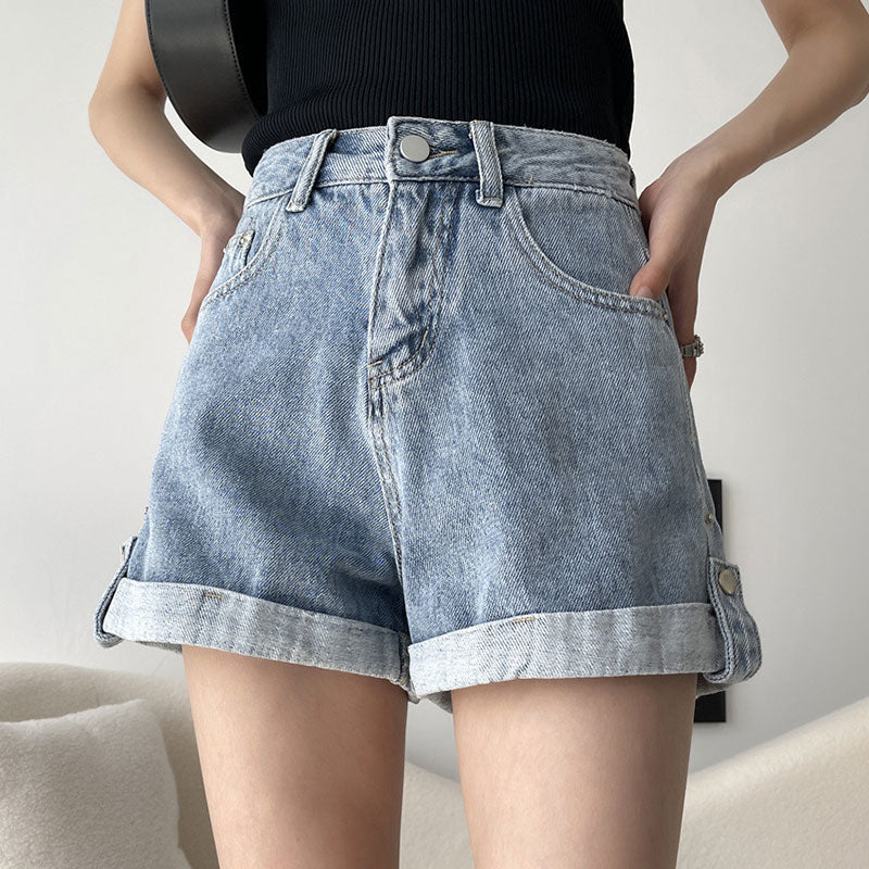 High Waist Denim Shorts SE22822