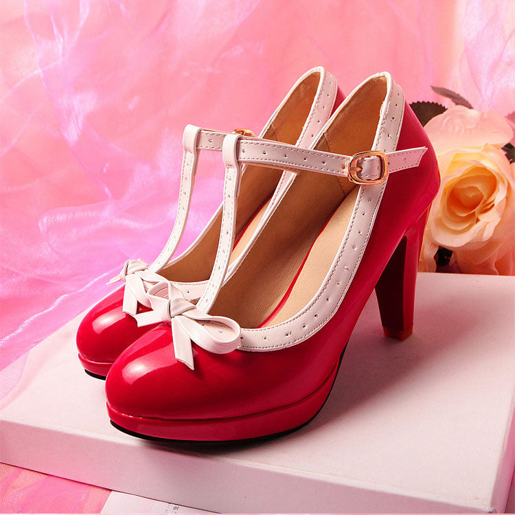 Kawaii Bow Lolita Bow Heels SE22815