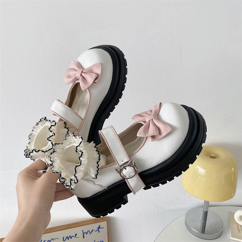 Kawaii Cat Bow Shoes SE22824