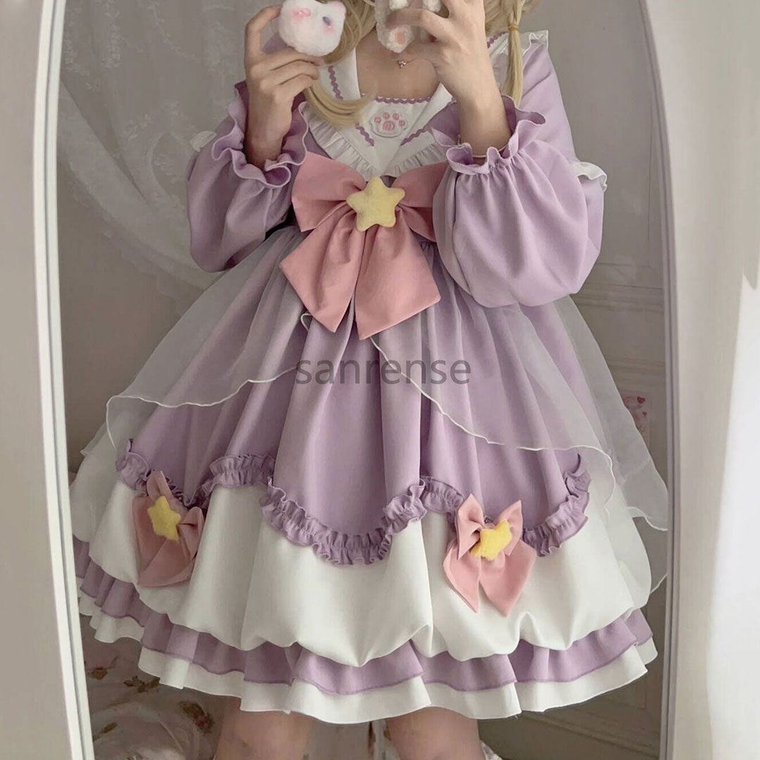 Kawaii Cat Claw Bow Dress SE23303