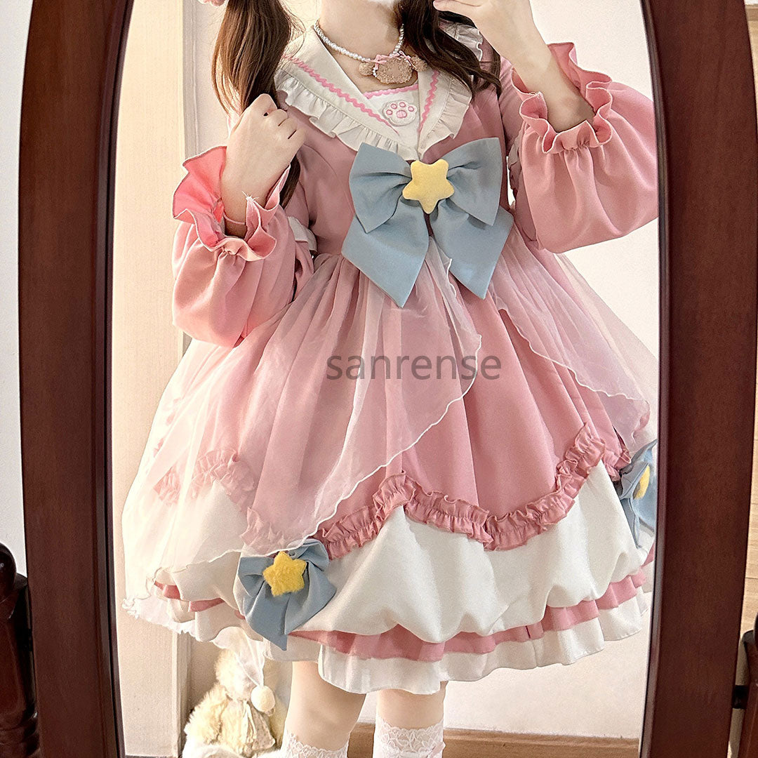 Kawaii Cat Claw Bow Dress SE23303