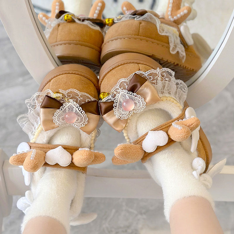 Kawaii Deer Warm Shoes SE23403
