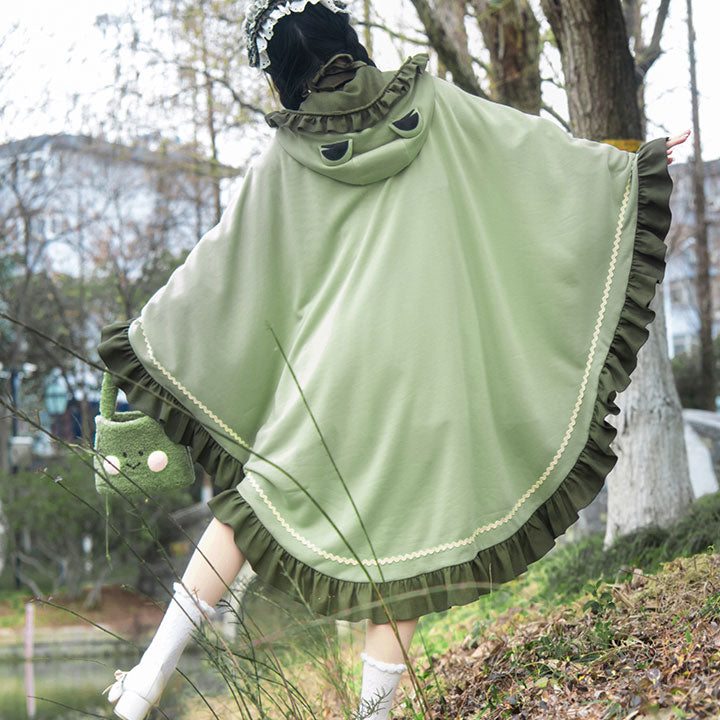 Kawaii Frog Cape Hooded Coat SE22797
