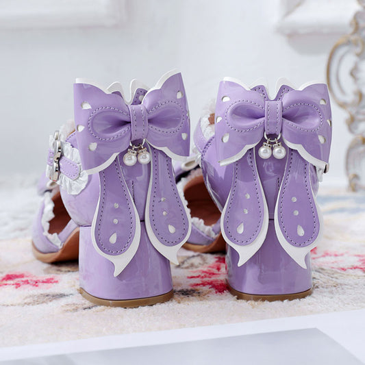 Kawaii Rabbit Ears Lolita Bow Shoes SE23446