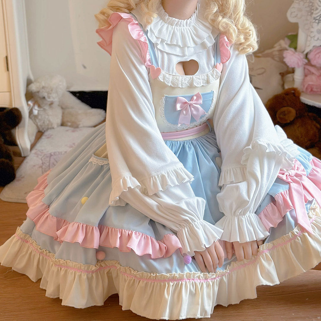 Kawaii Wings Bow Lolita Dress SE22996