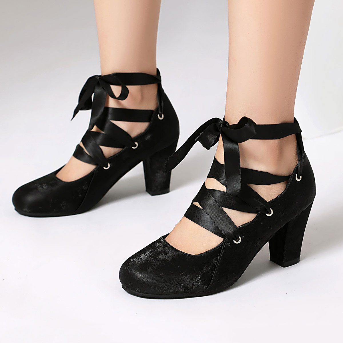 Lace-up Heels Shoes SE23455