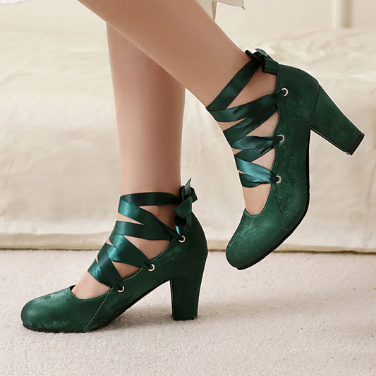 Lace-up Heels Shoes SE23455