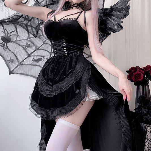 Lace Black Cosplay Dress SE23225