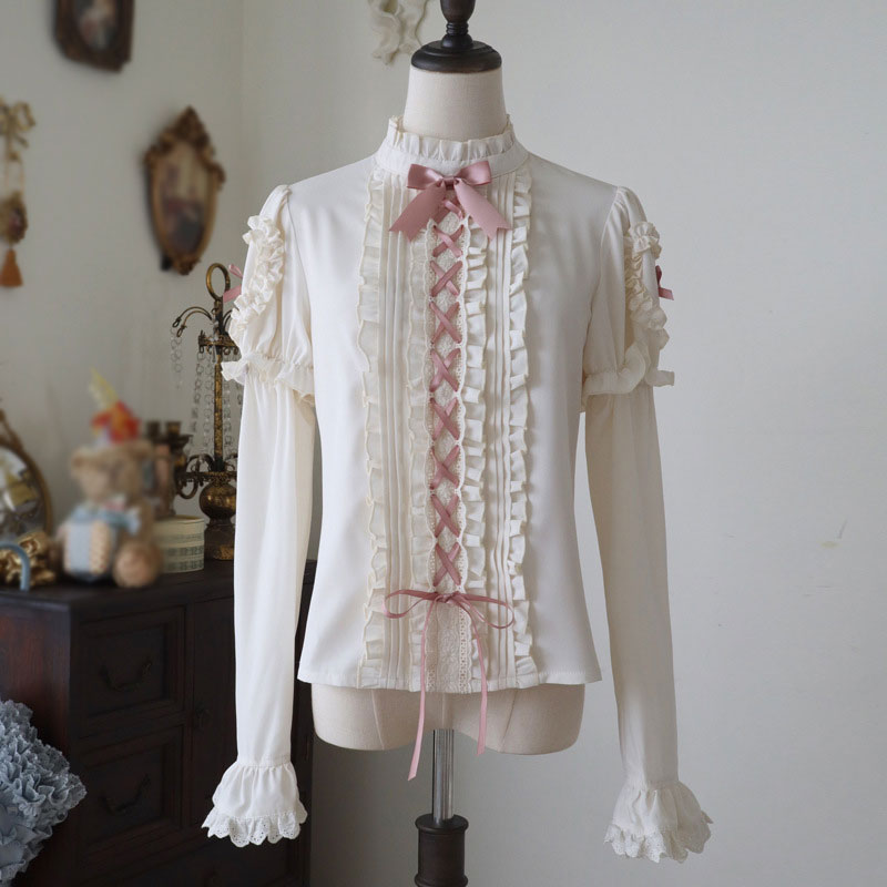Lace Bow Blouse SE22914
