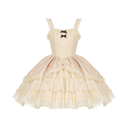 Lace Bow Cake Dress SE23147