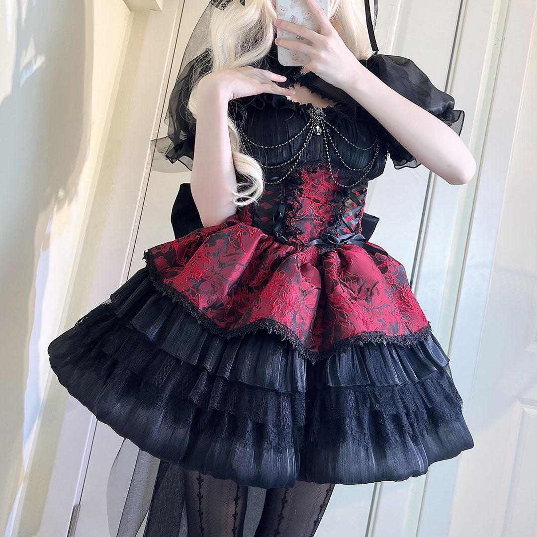 Lace Bow Floral Dress SE23266