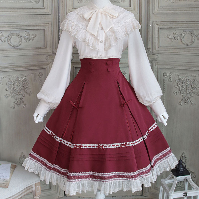 Lace Bow Skirt SE22731