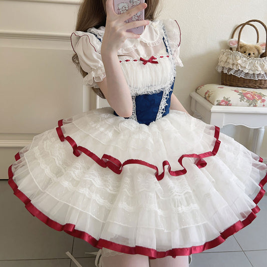 Lace Bow Sling Dress SE23351