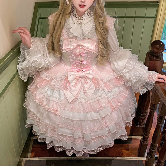 Lace Bow Slip Dress SE23711