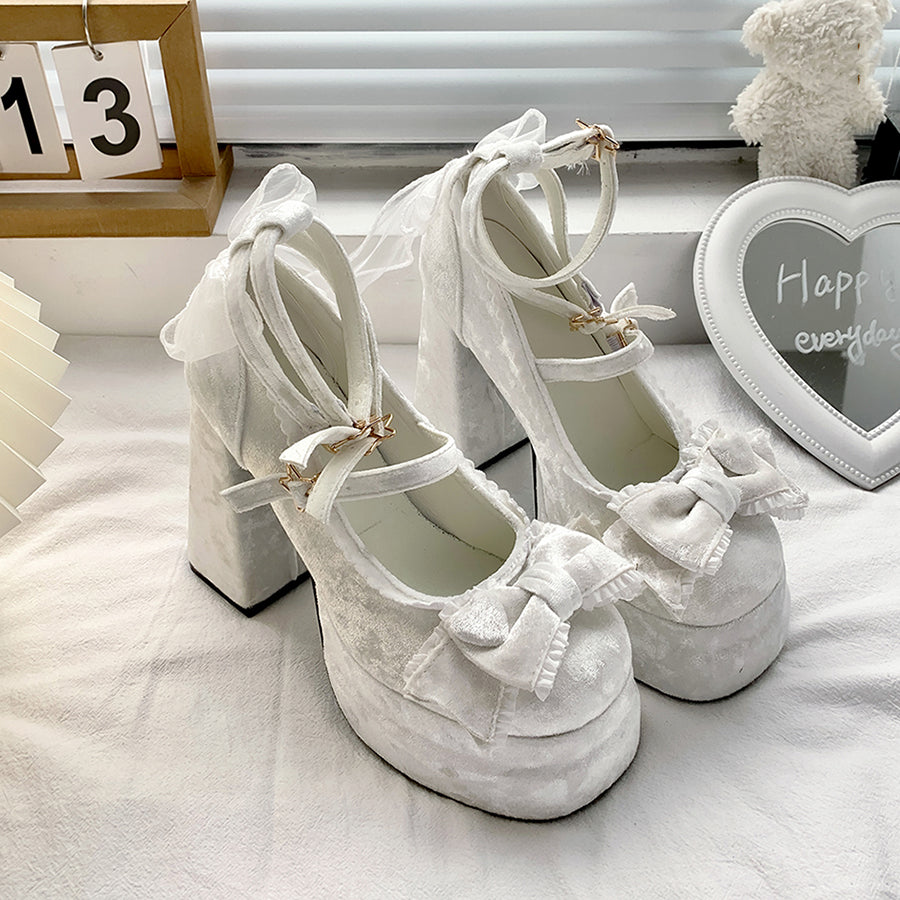 Lace Bow Star Shoes SE23463
