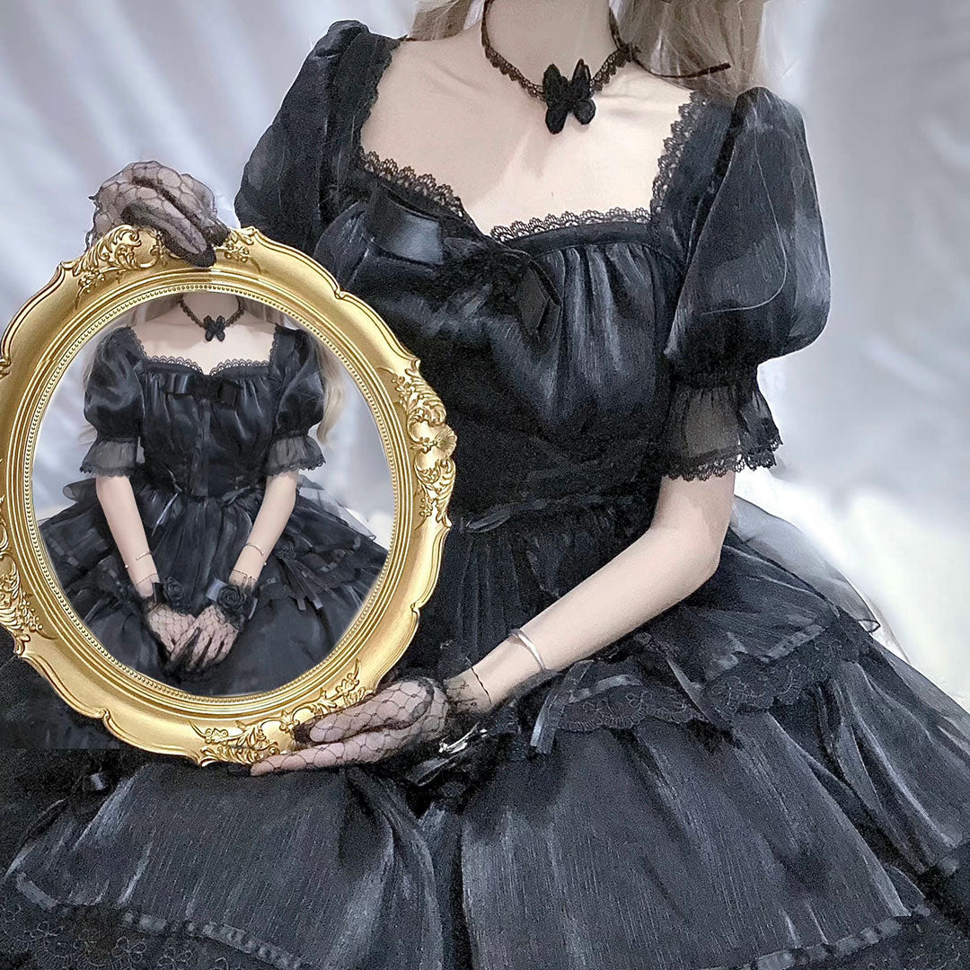 Lace Butterfly Flower Dress SE22756