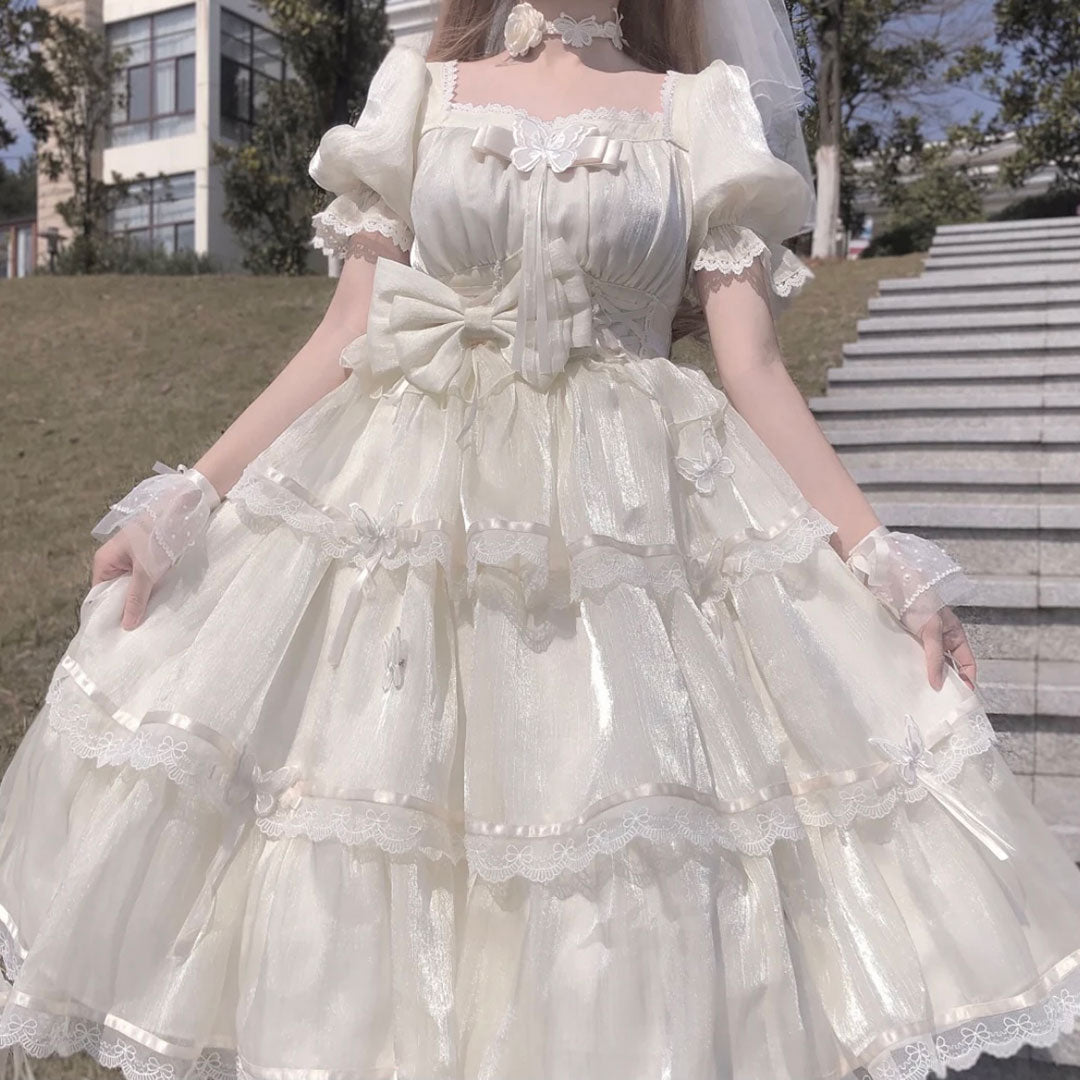 Lace Butterfly Flower Dress SE22756