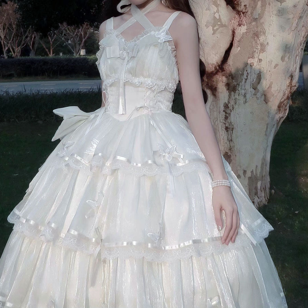 Lace Butterfly Flower Dress SE22756