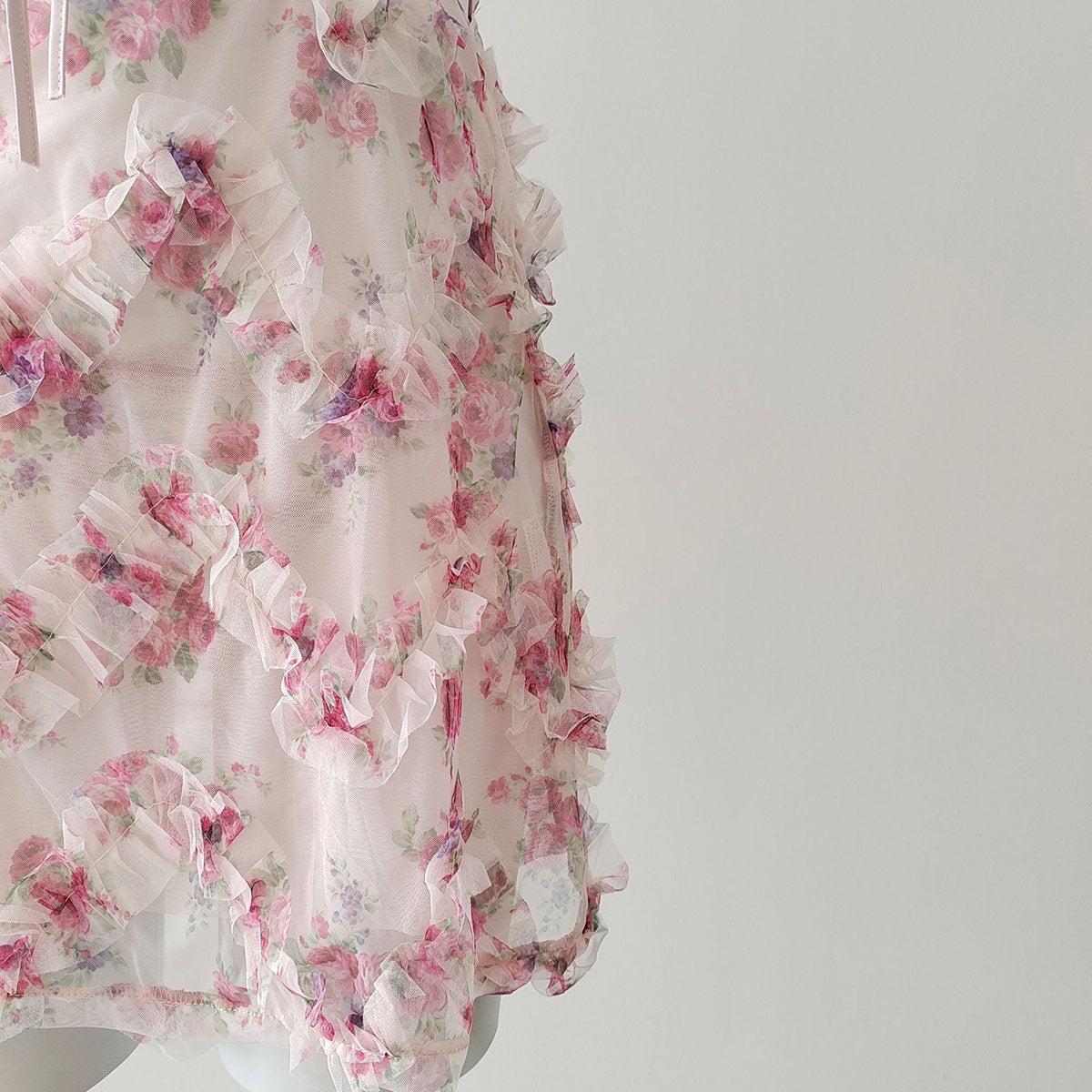 Lace Floral Pajama Dress SE23605