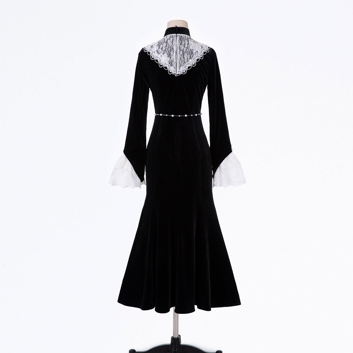 Lace Flower Elegant Black Dress SE23387