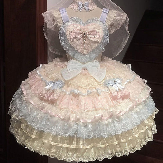 Lace Flower Lolita Dress SE23706